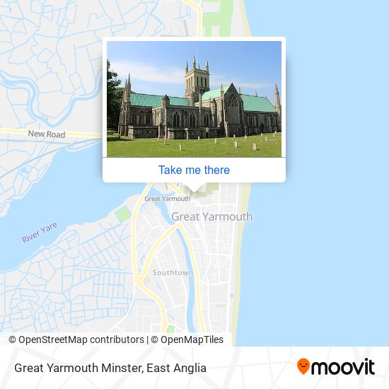 Great Yarmouth Minster map