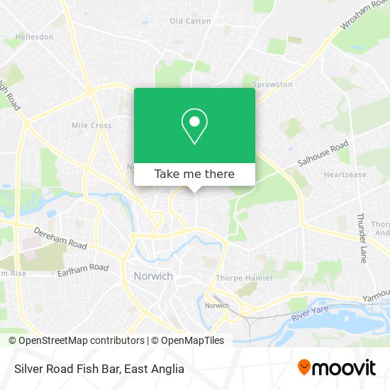 Silver Road Fish Bar map
