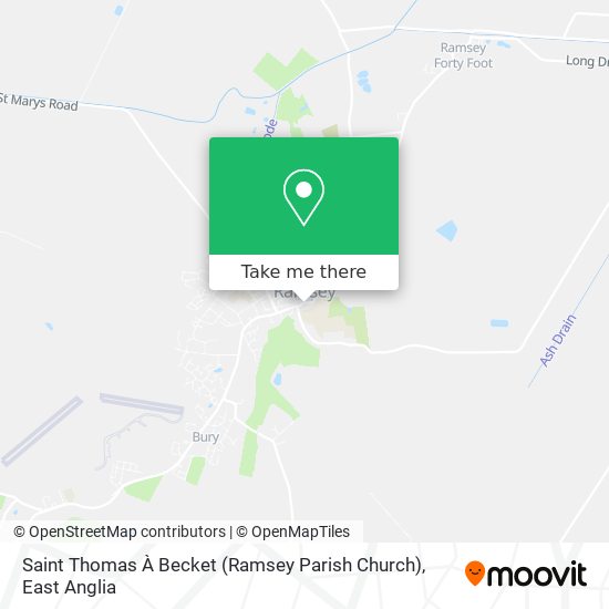 Saint Thomas À Becket (Ramsey Parish Church) map