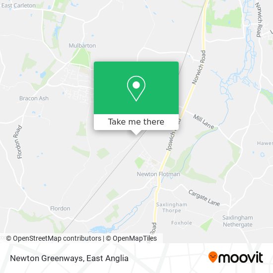 Newton Greenways map