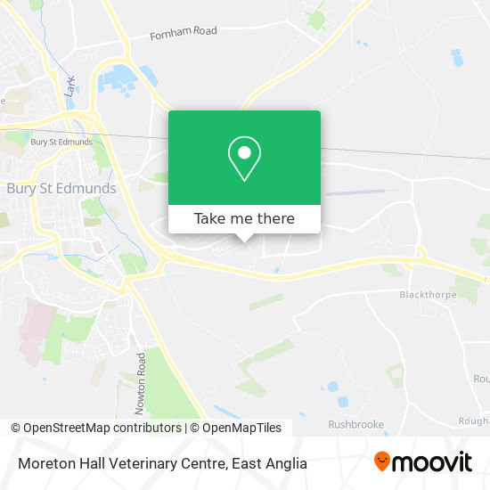 Moreton Hall Veterinary Centre map