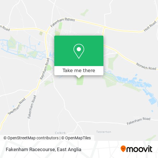 Fakenham Racecourse map