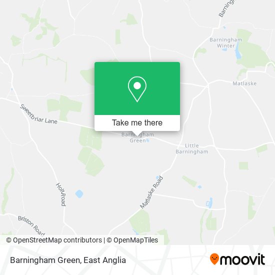 Barningham Green map