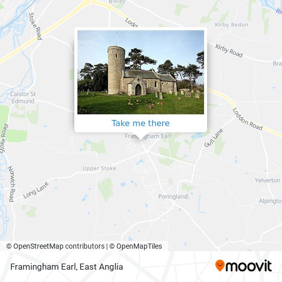 Framingham Earl map