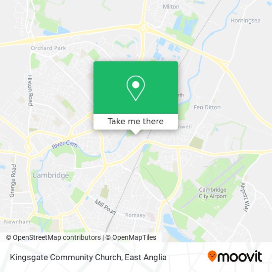 Kingsgate Community Church map