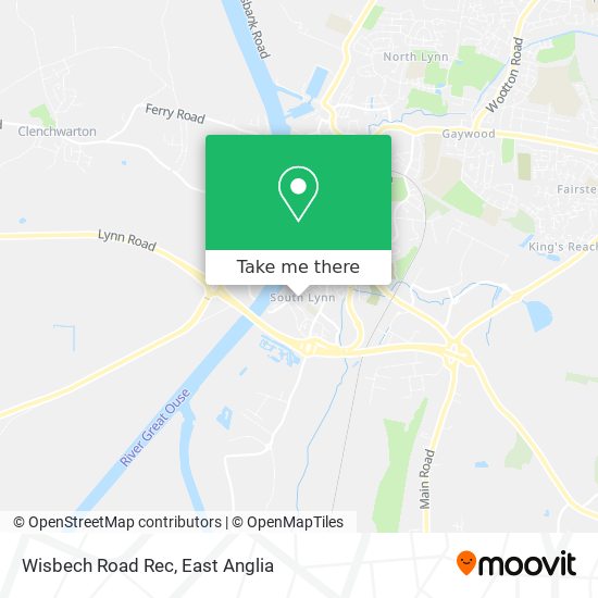 Wisbech Road Rec map
