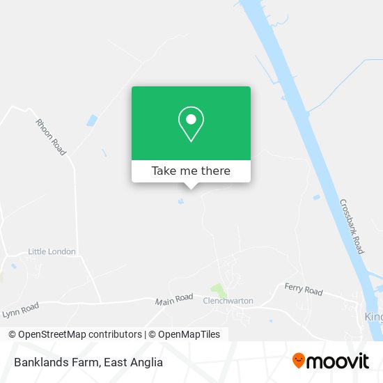 Banklands Farm map