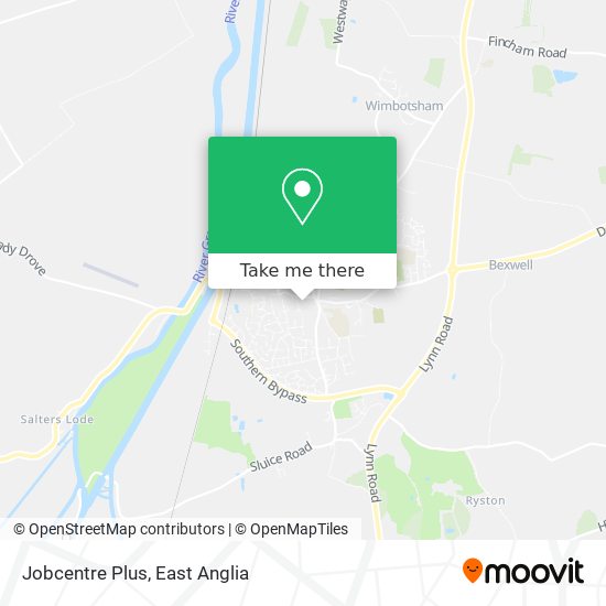 Jobcentre Plus map