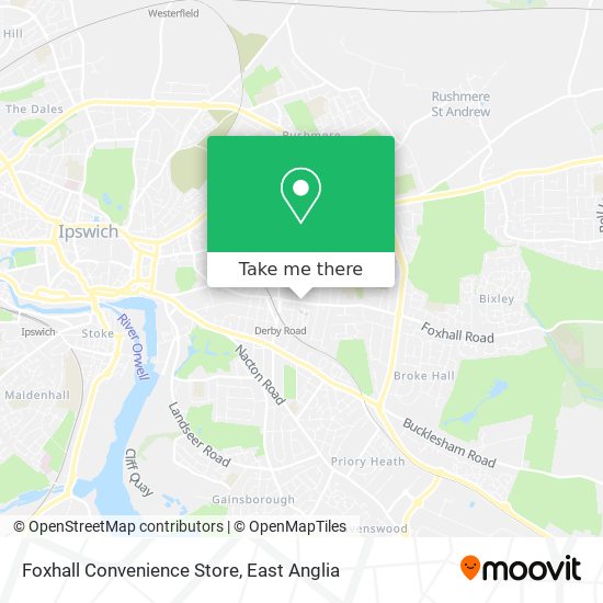 Foxhall Convenience Store map