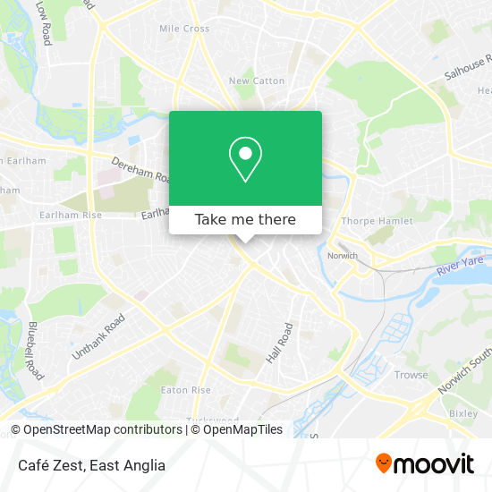 Café Zest map