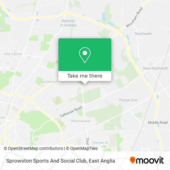 Sprowston Sports And Social Club map