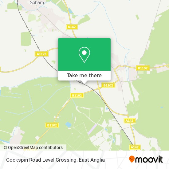 Cockspin Road Level Crossing map