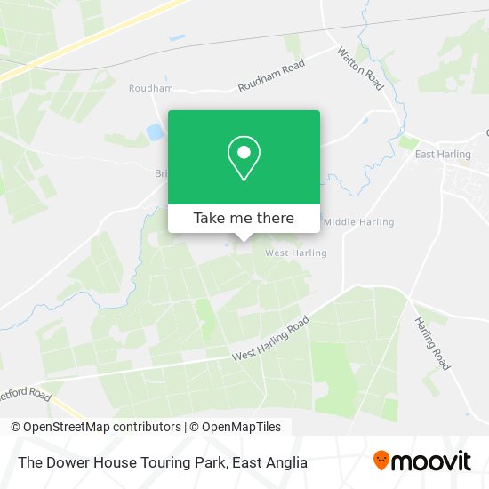 The Dower House Touring Park map