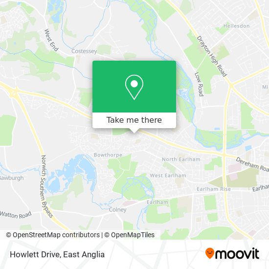 Howlett Drive map