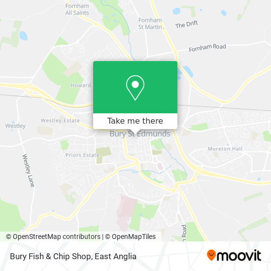 Bury Fish & Chip Shop map