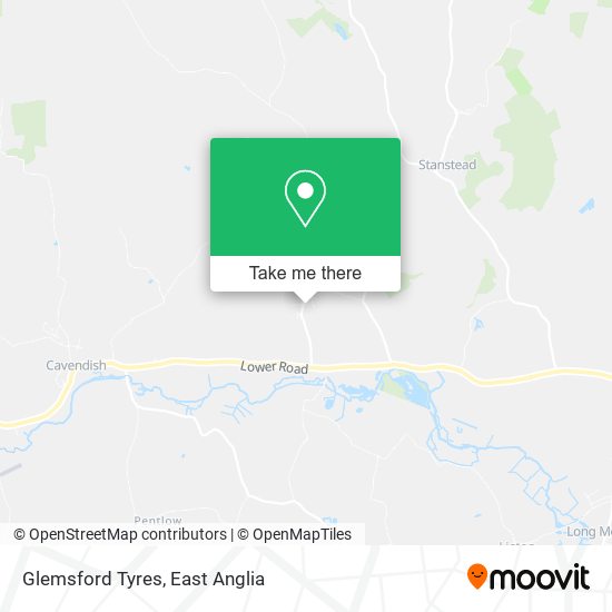 Glemsford Tyres map