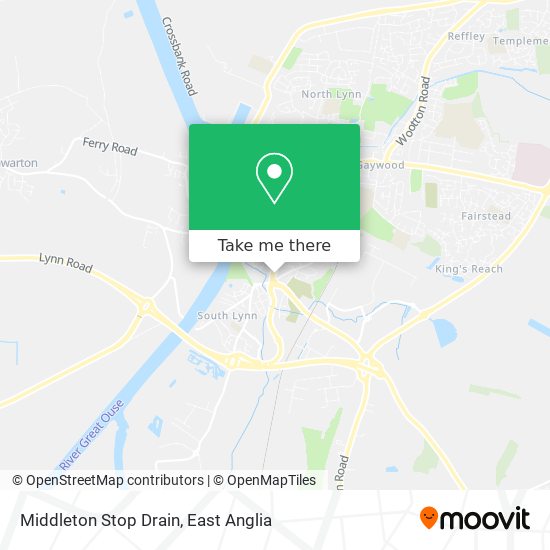 Middleton Stop Drain map