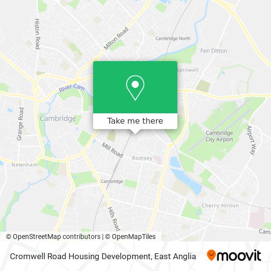 Cromwell Road Housing Development map