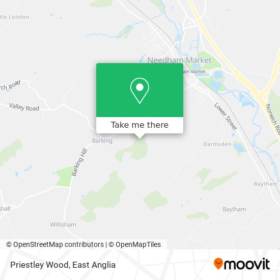Priestley Wood map