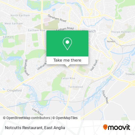 Notcutts Restaurant map