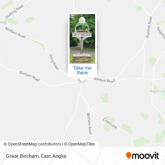 Great Bircham map