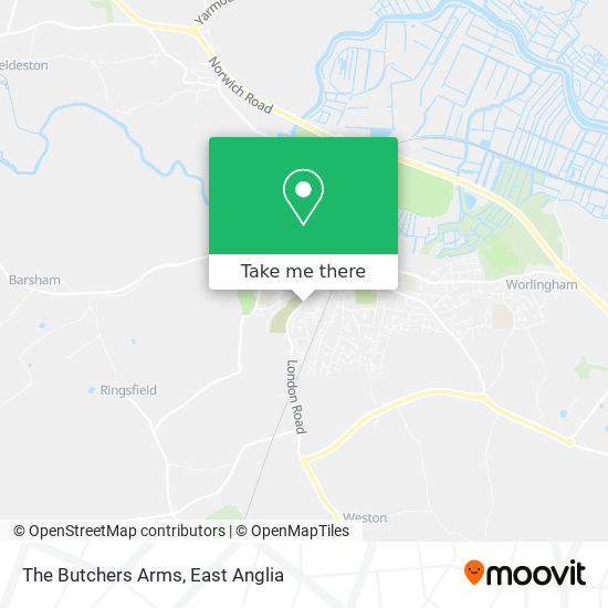 The Butchers Arms map