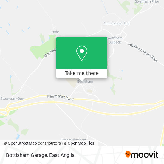 Bottisham Garage map