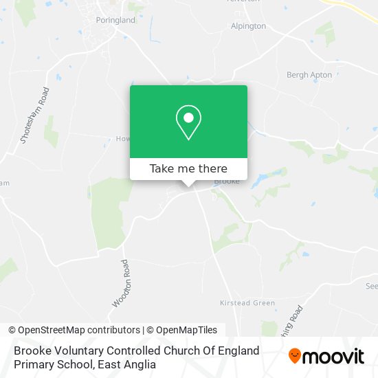 Brooke Voluntary Controlled Church Of England Primary School map