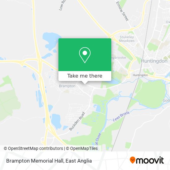 Brampton Memorial Hall map