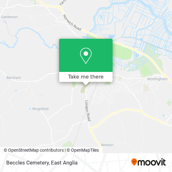 Beccles Cemetery map