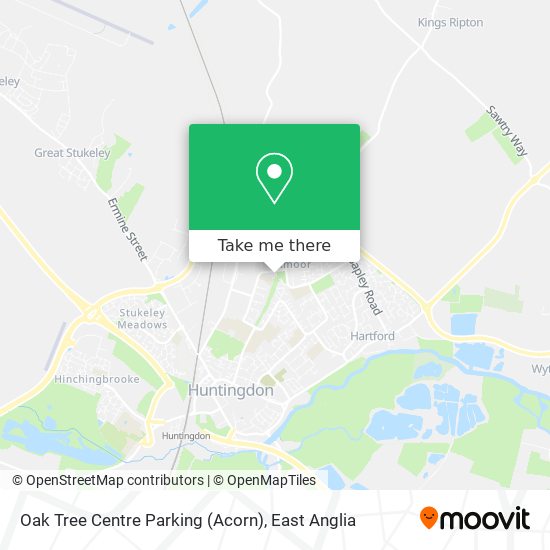 Oak Tree Centre Parking (Acorn) map