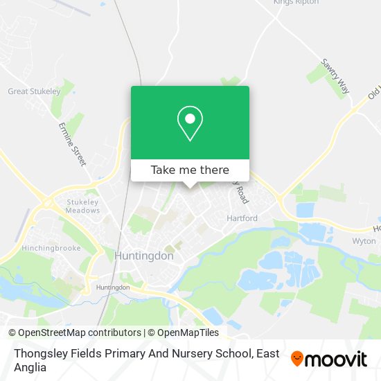 Thongsley Fields Primary And Nursery School map