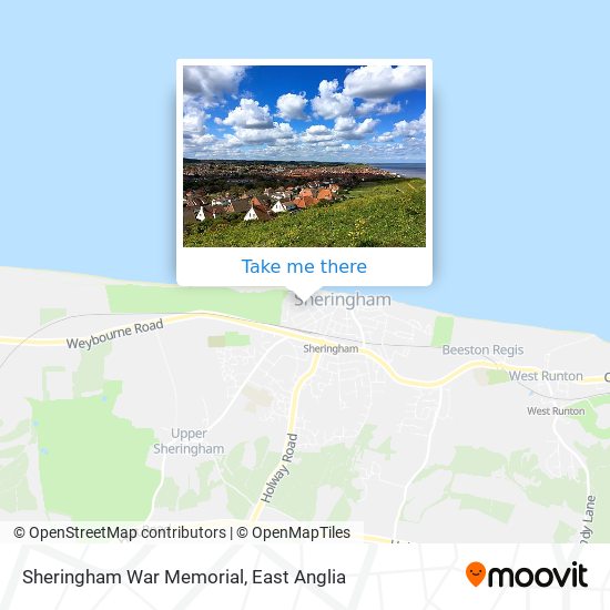 Sheringham War Memorial map