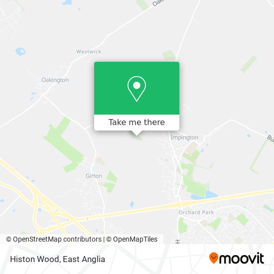 Histon Wood map