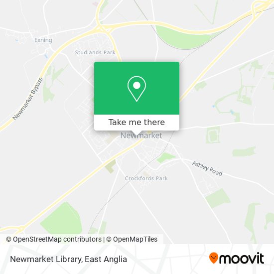 Newmarket Library map