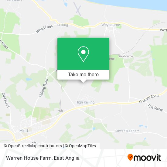 Warren House Farm map