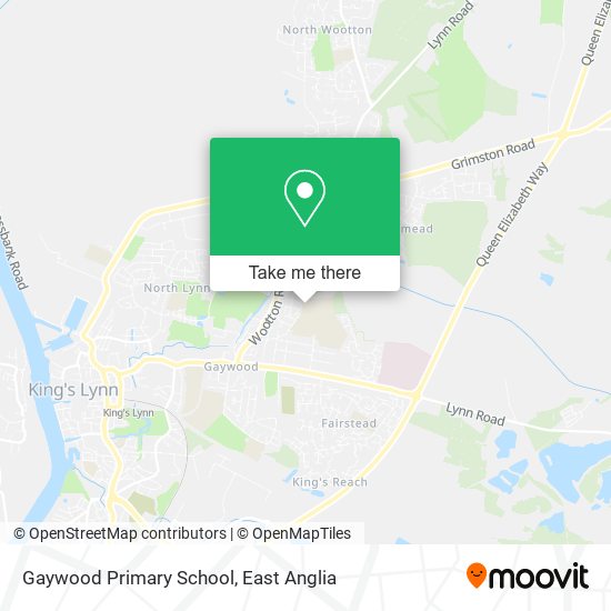 Gaywood Primary School map