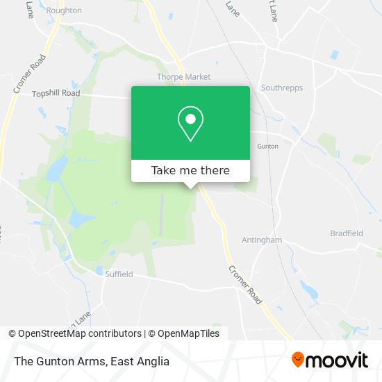 The Gunton Arms map