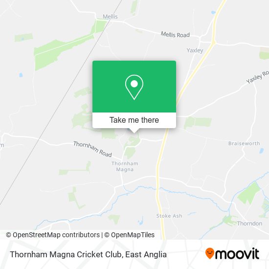 Thornham Magna Cricket Club map