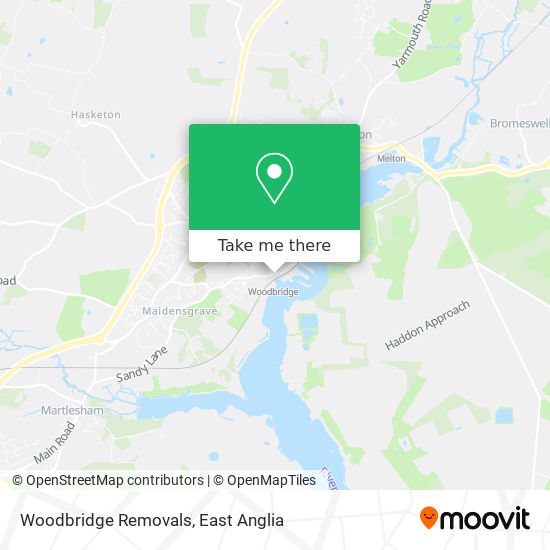 Woodbridge Removals map