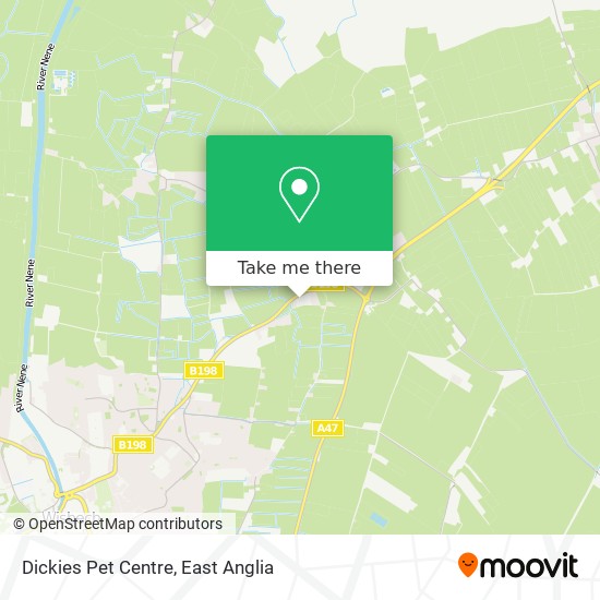 Dickies Pet Centre map