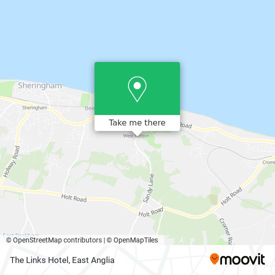 The Links Hotel map
