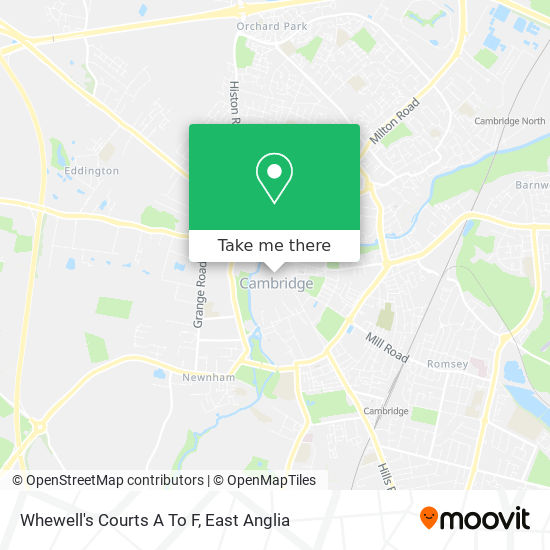 Whewell's Courts A To F map