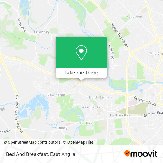 Bed And Breakfast map
