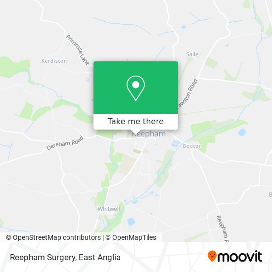Reepham Surgery map
