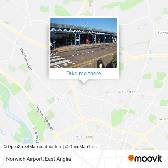 Norwich Airport map