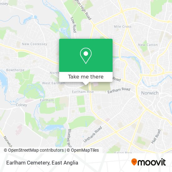 Earlham Cemetery map