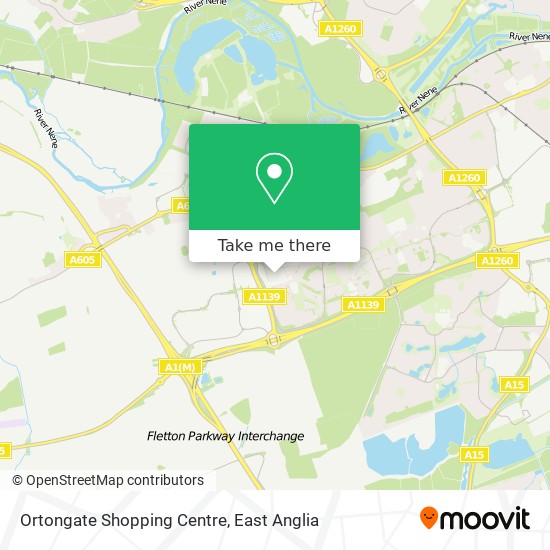 Ortongate Shopping Centre map