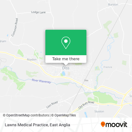 Lawns Medical Practice map