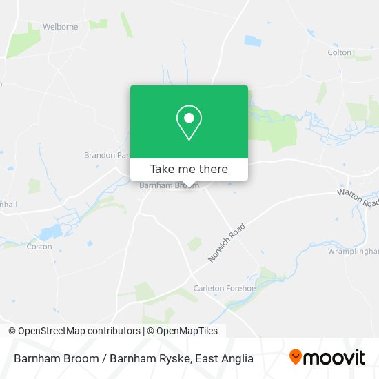 Barnham Broom / Barnham Ryske map